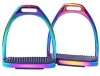 HKM Rainbow Stainless Steel Stirrup Irons (RRP £41.99)